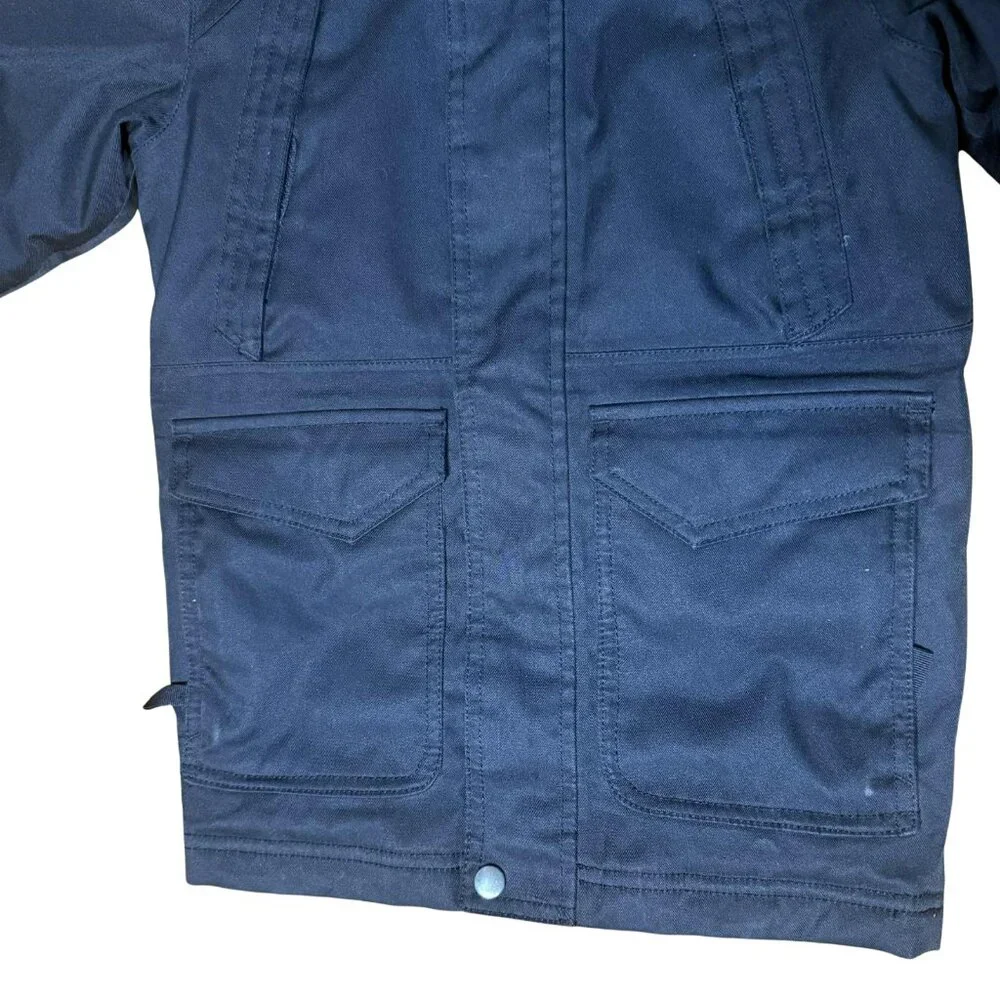 Eddie Bauer Boys Black Hooded Insulated Jacket Size 4 Lightweight Fall Coat